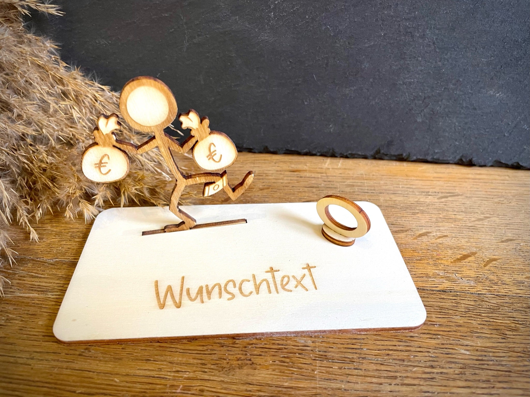 Geldscheinhalter Geldsack, Geld - Strichmännchen