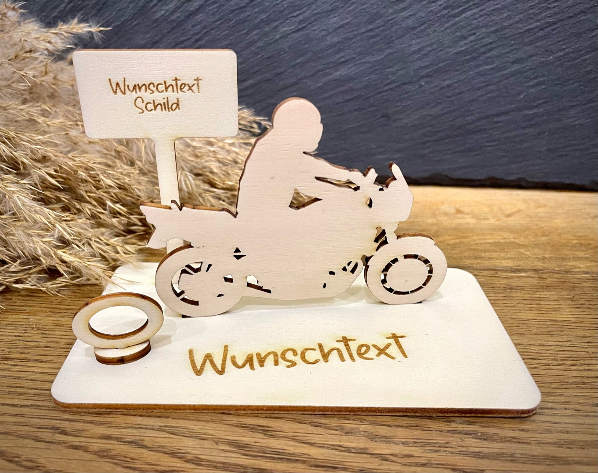 Geldscheinhalter Motorradfahrer