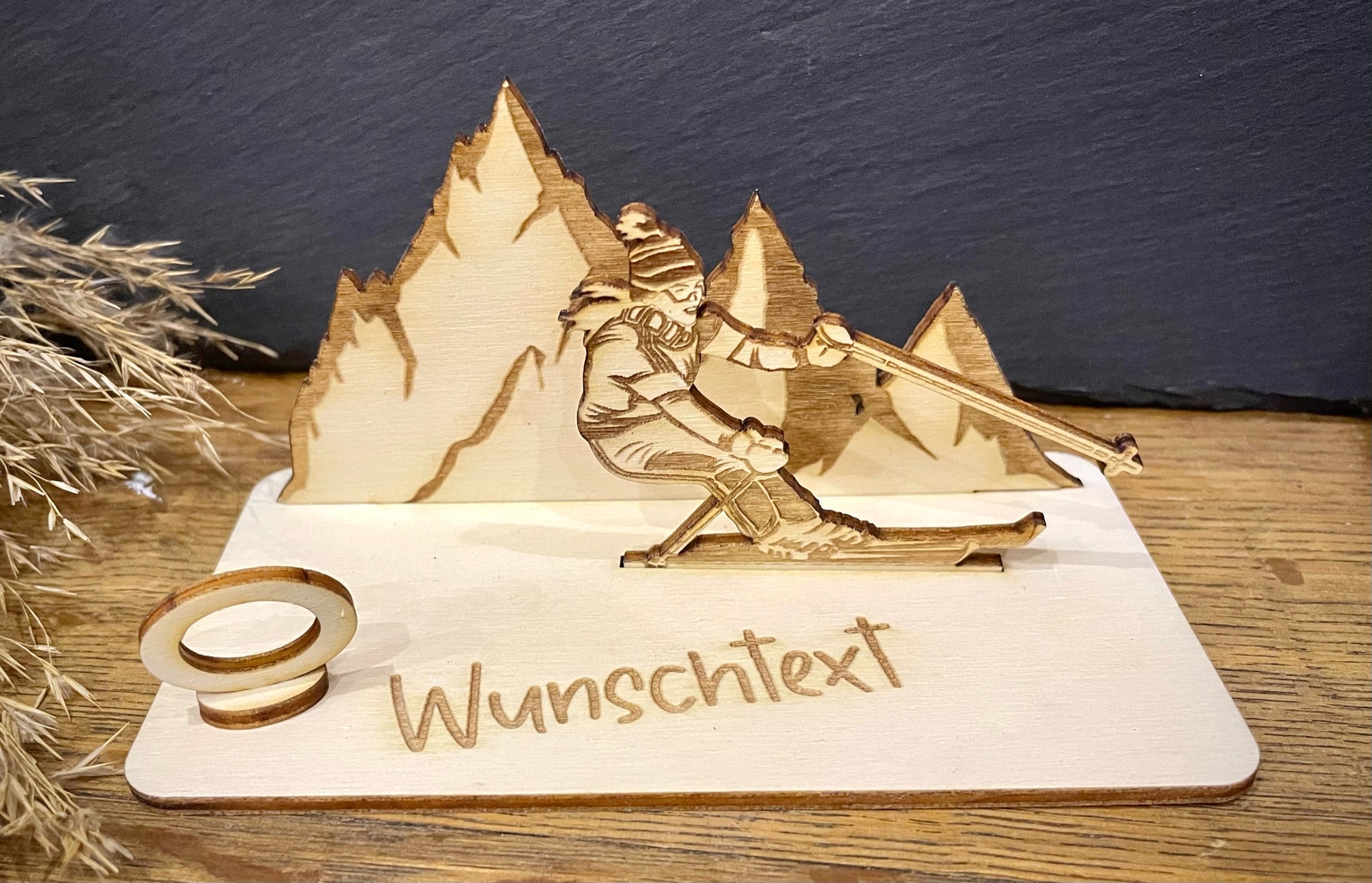 Geldscheinhalter Skifahrerin