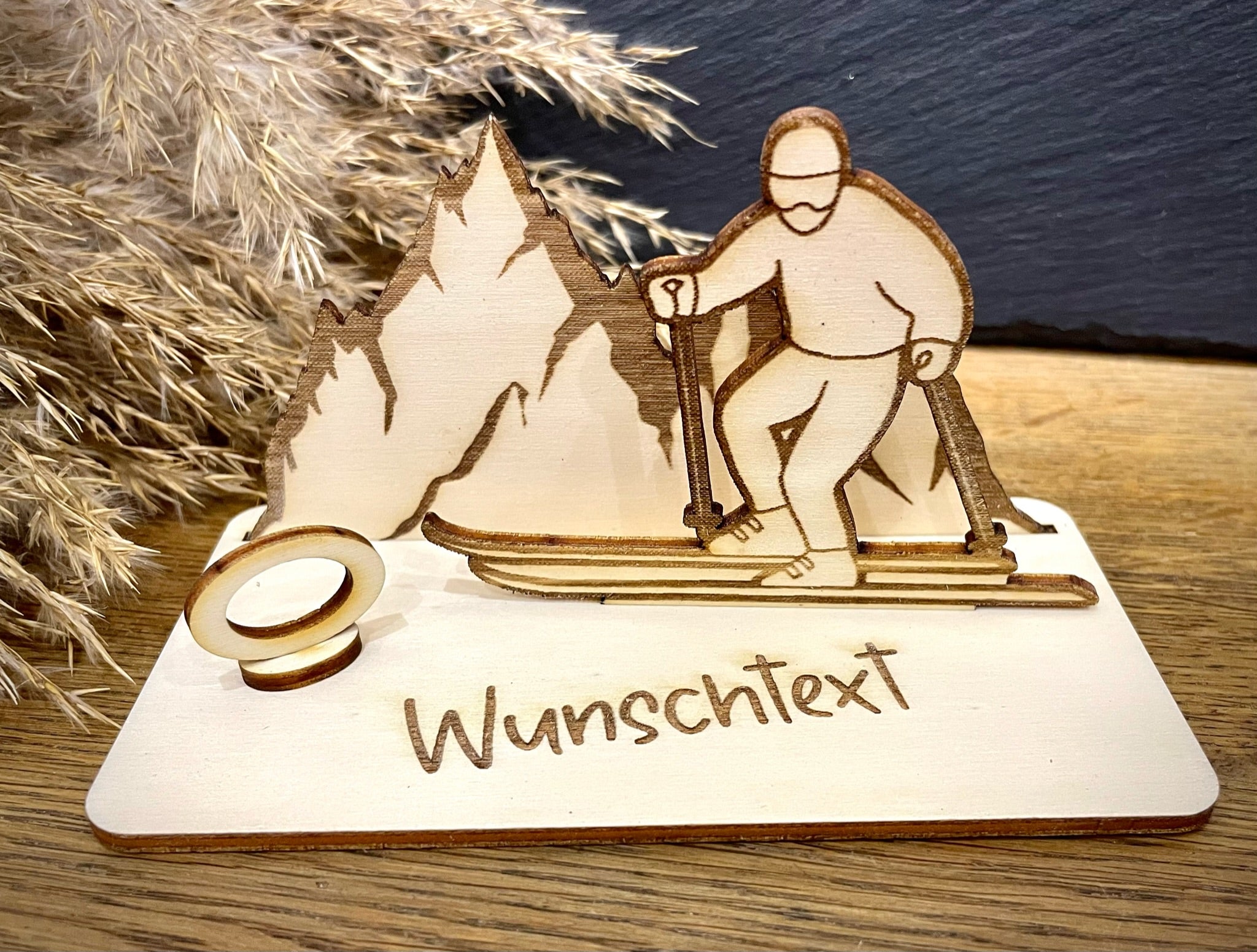 Geldscheinhalter Skifahrer, Langlauf