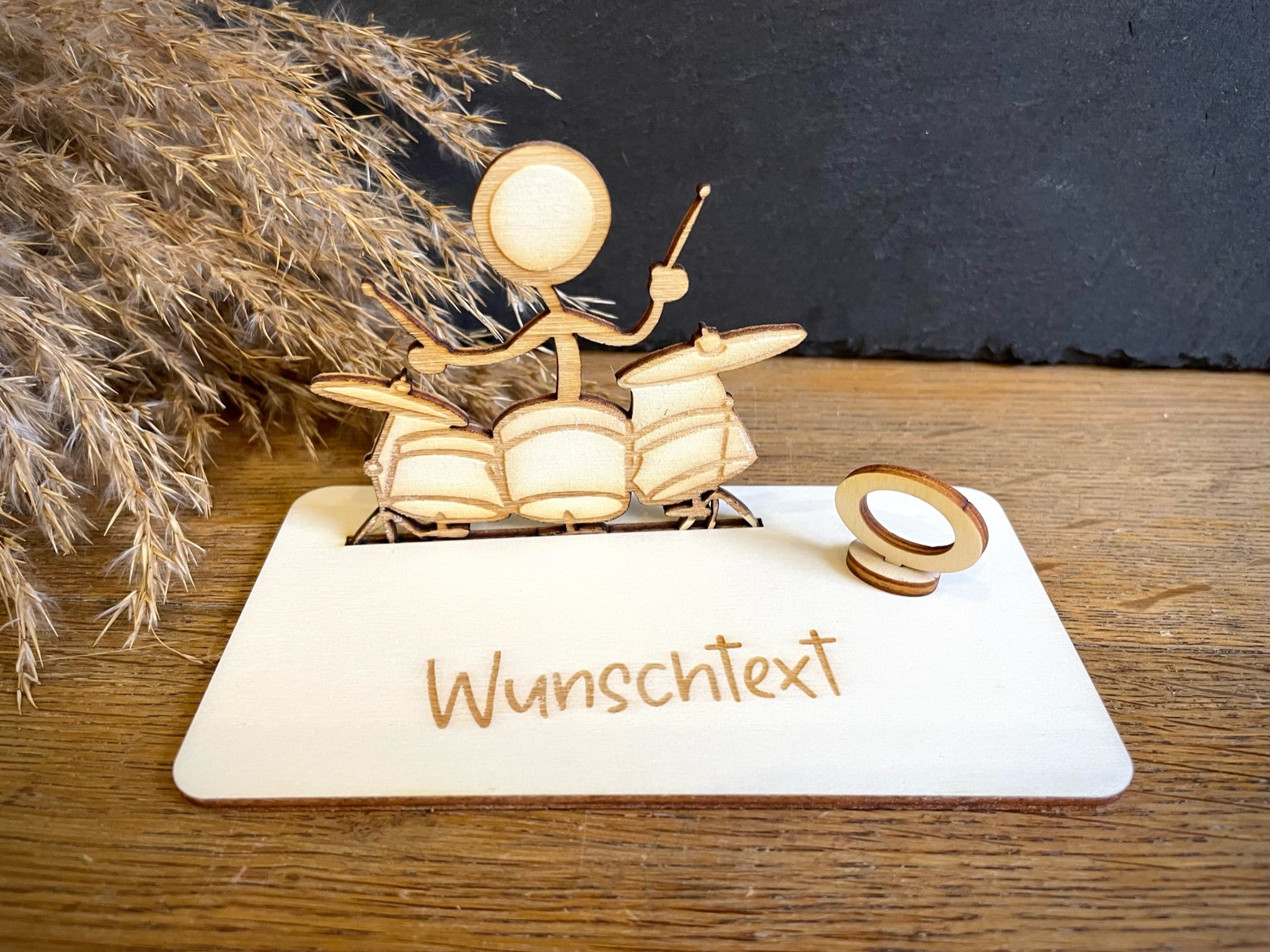 Geldscheinhalter Schlagzeug - Strichmännchen