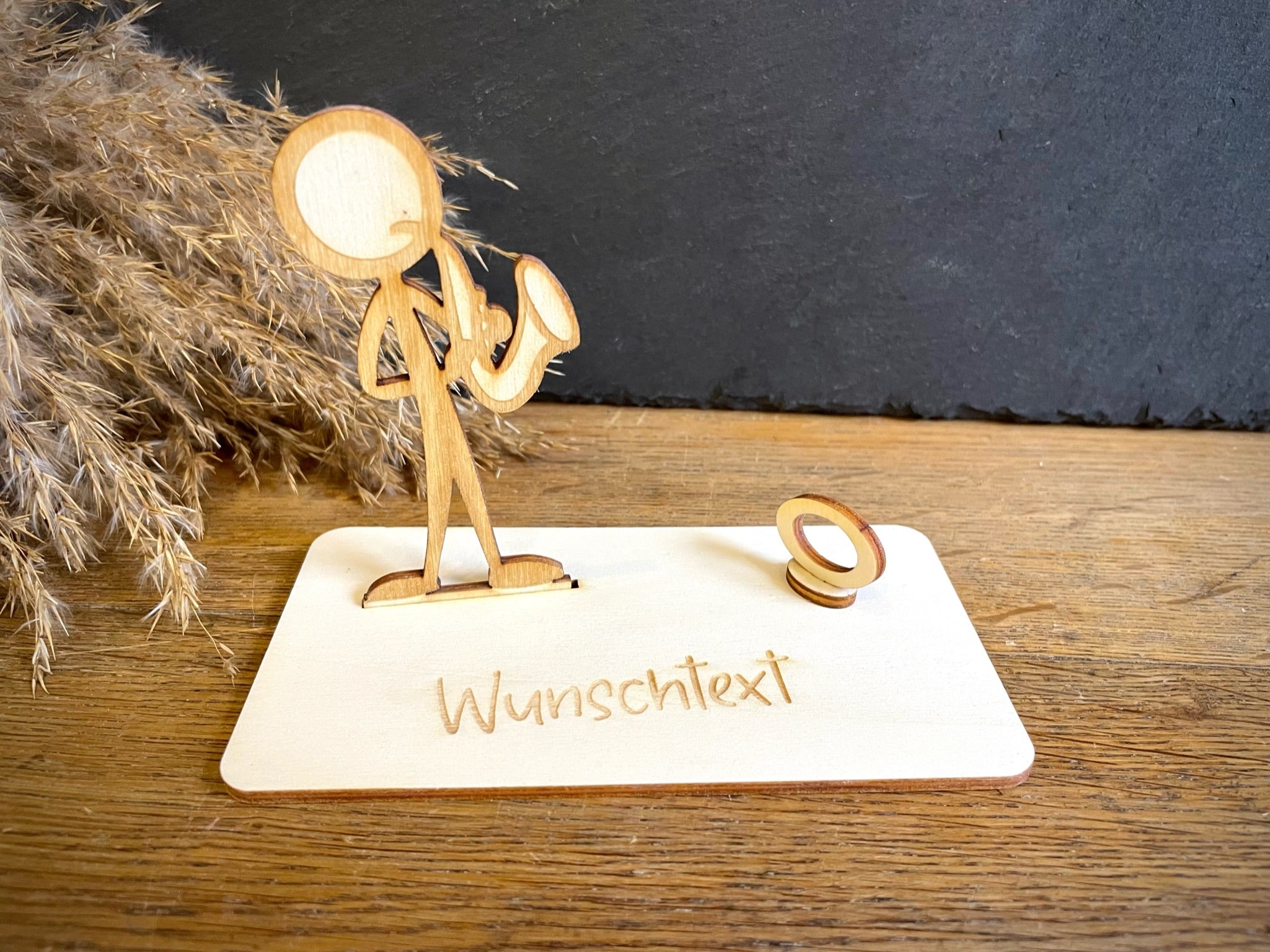 Geldscheinhalter Saxophon - Strichmännchen