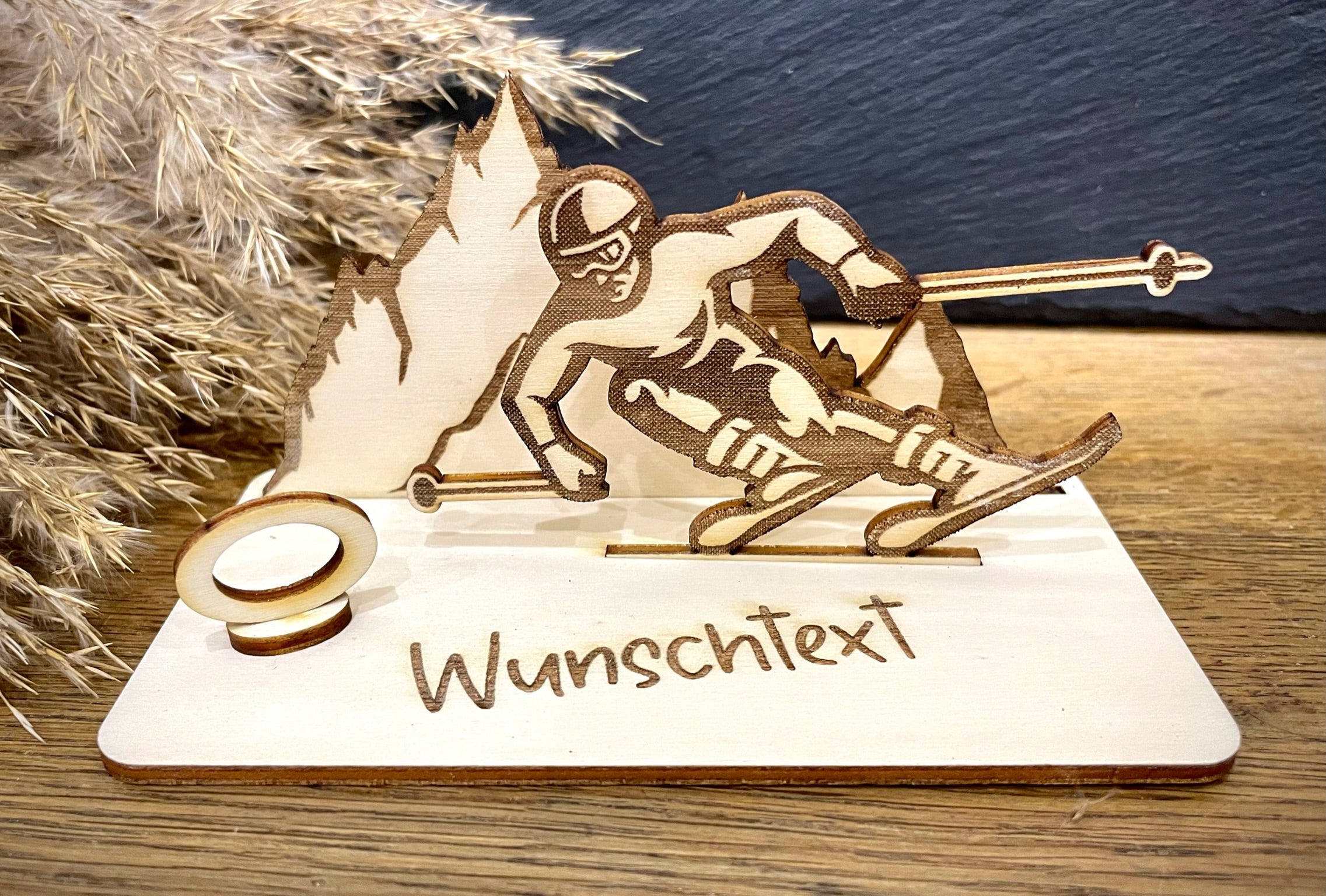 Geldscheinhalter Skifahrer