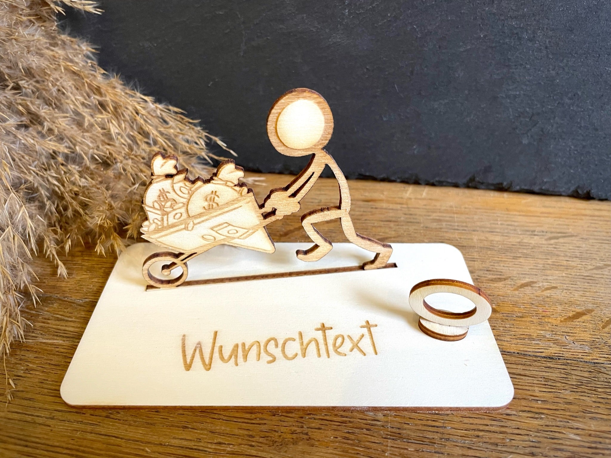 Geldscheinhalter Geldsack, Geld - Strichmännchen