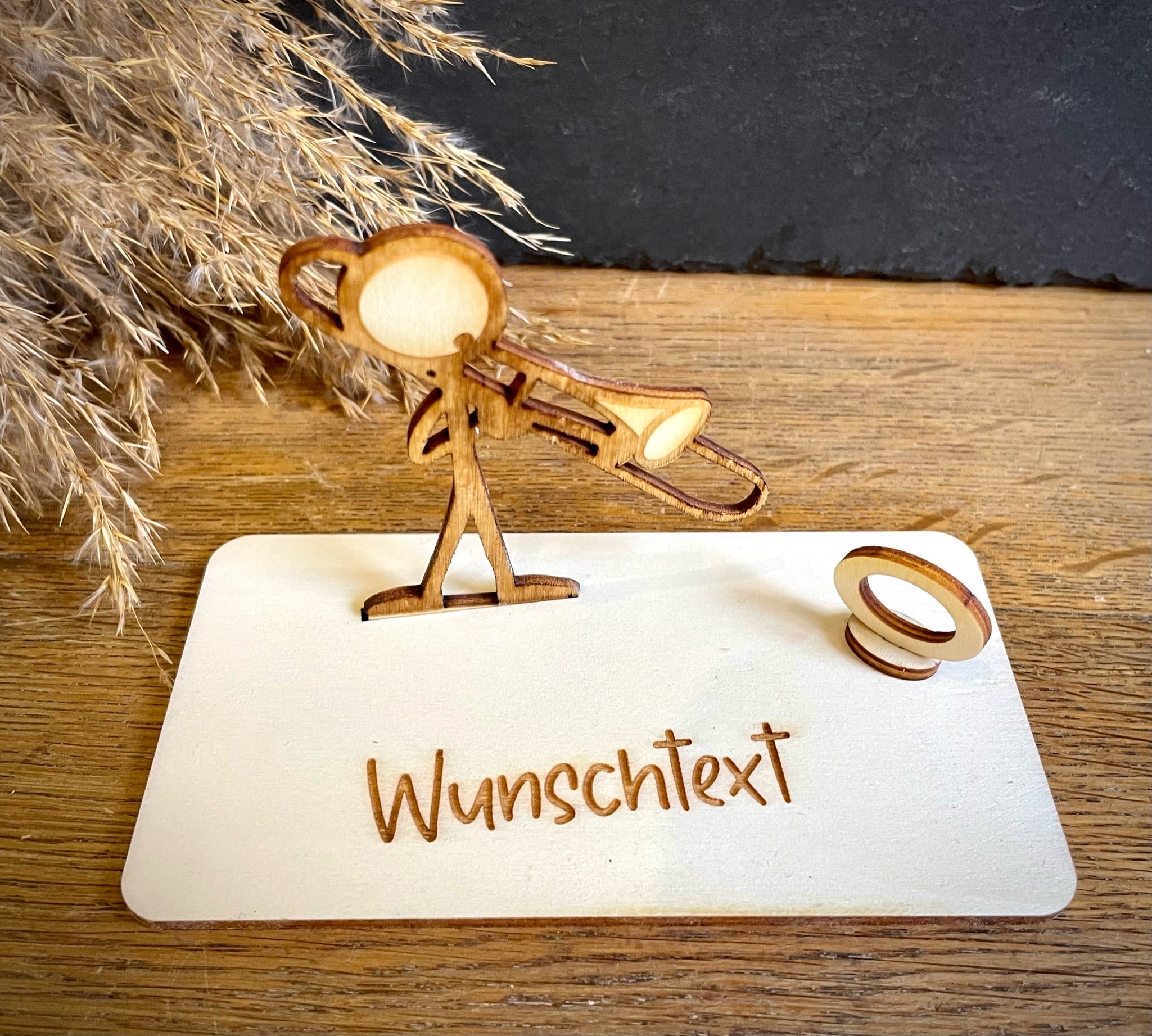 Geldscheinhalter Posaune - Strichmännchen