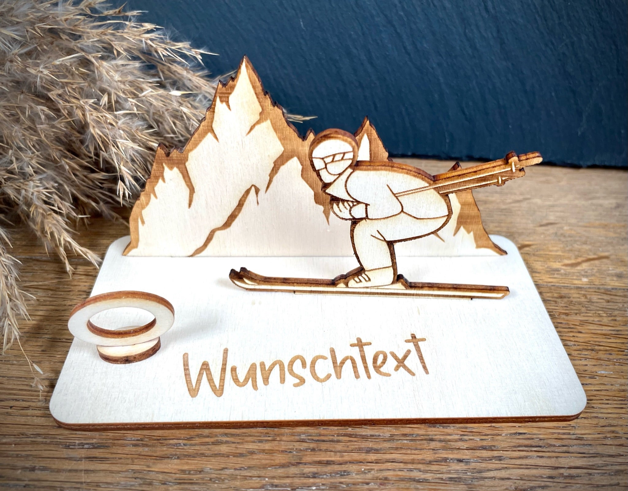 Geldscheinhalter Skifahrer