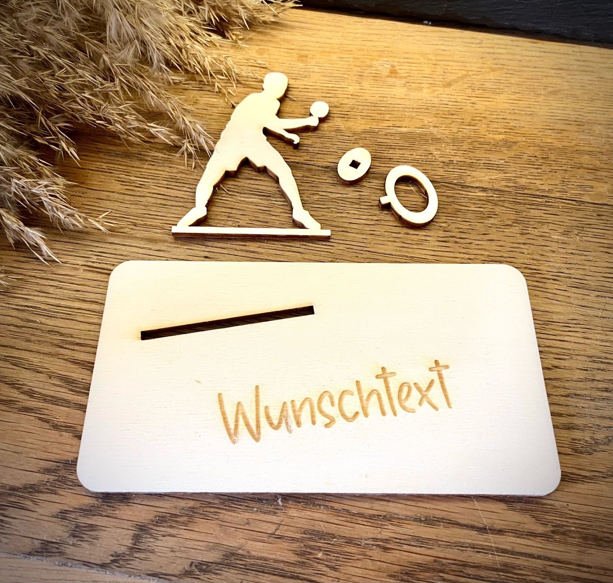 Geldscheinhalter Tischtennisspieler