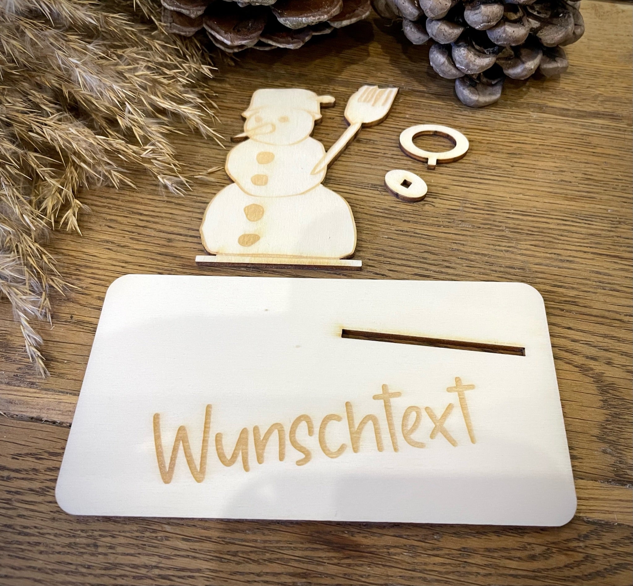 Geldscheinhalter Schneemann