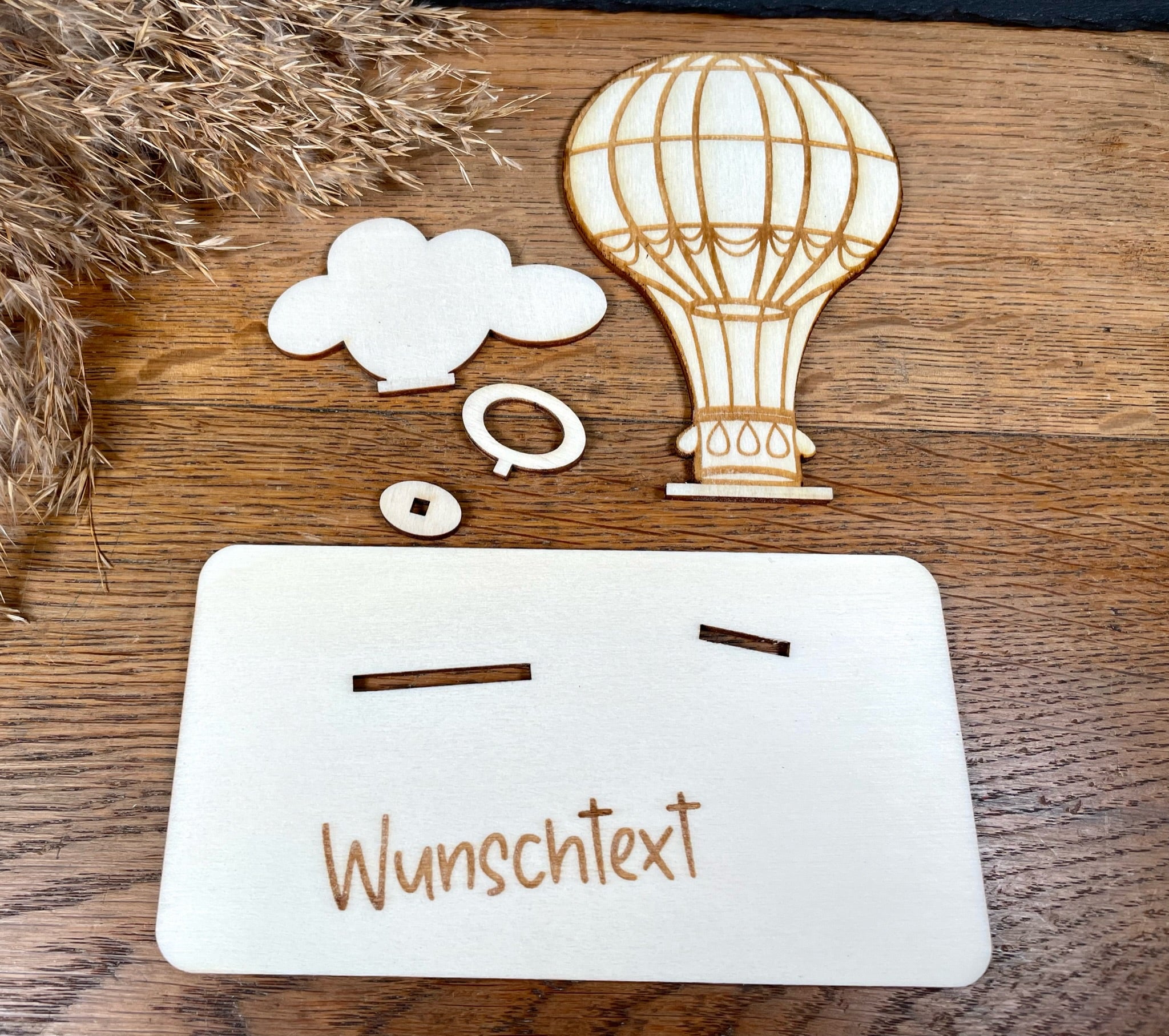 Geldscheinhalter Heißluftballon