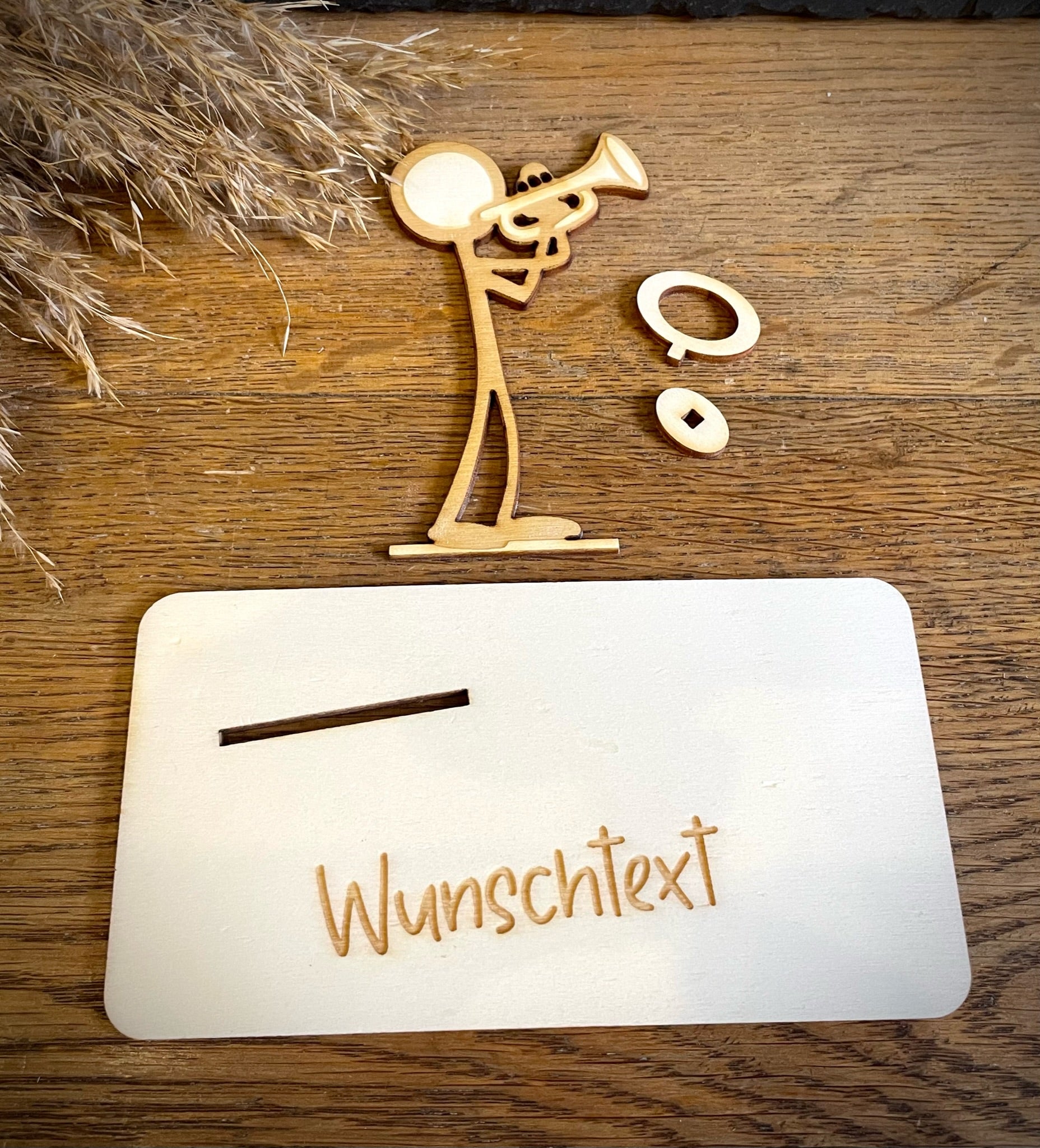 Geldscheinhalter Trompete - Strichmännchen