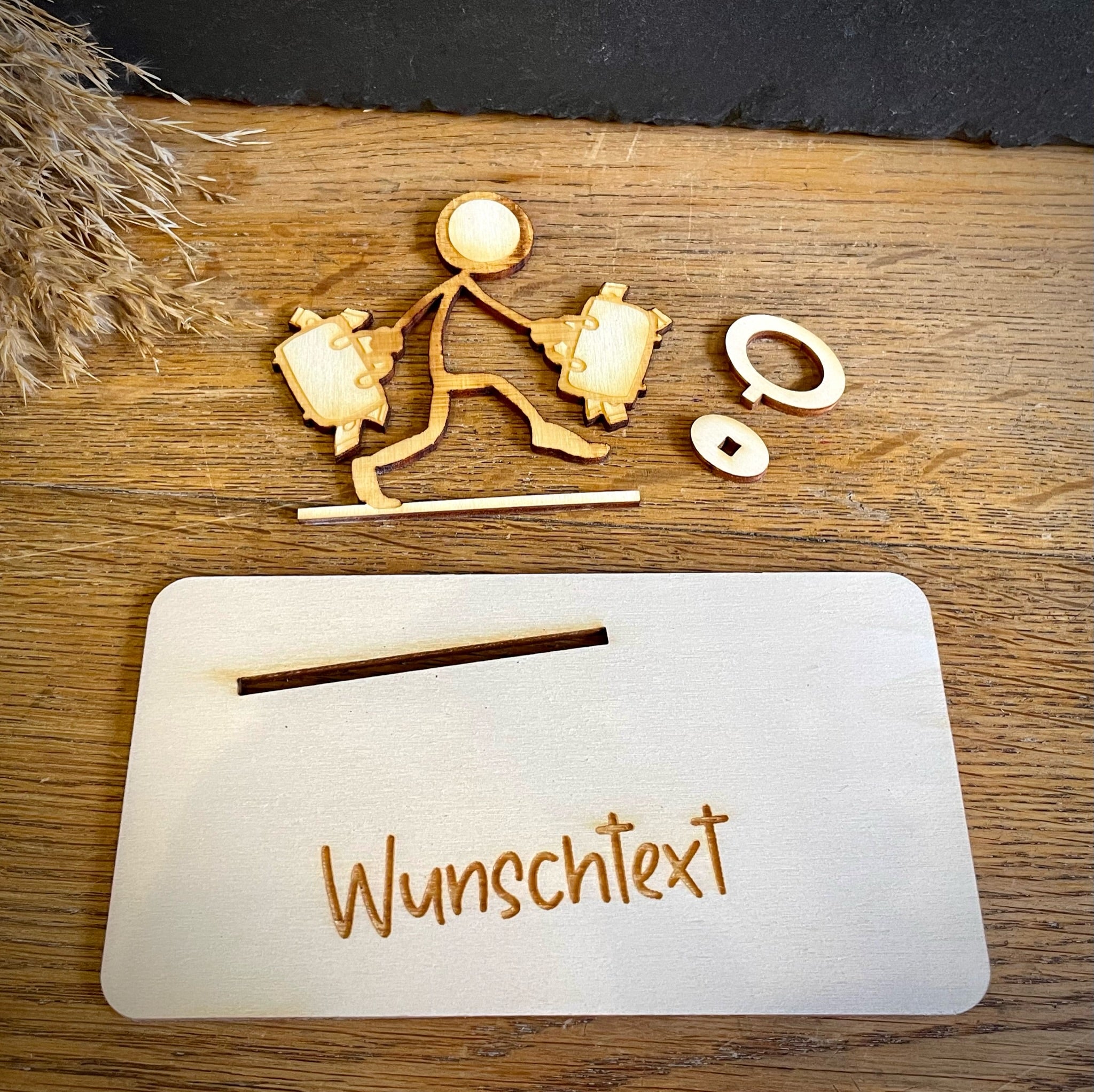 Geldscheinhalter Geldsack, Geld - Strichmännchen