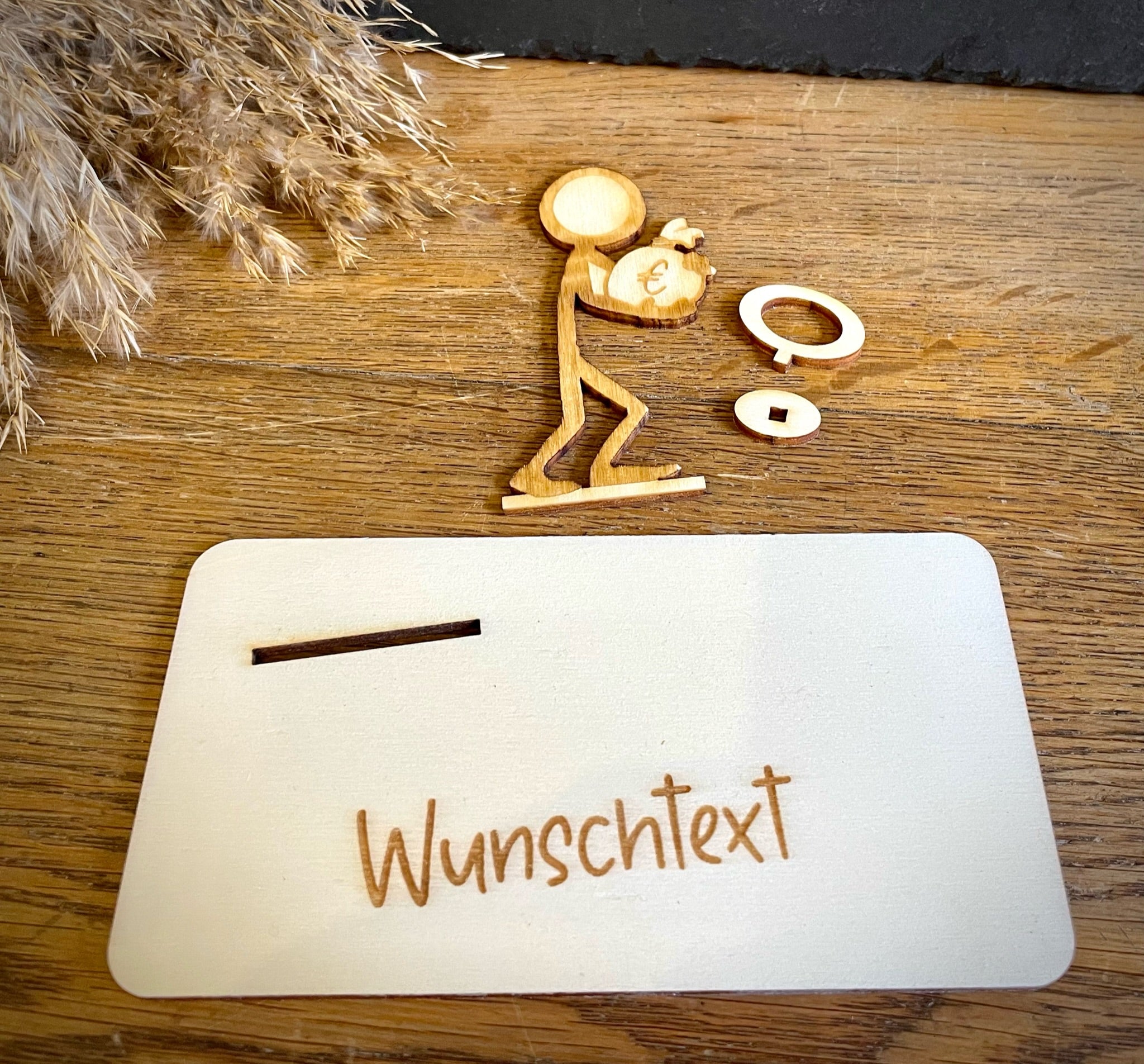 Geldscheinhalter Geldsack, Geld - Strichmännchen