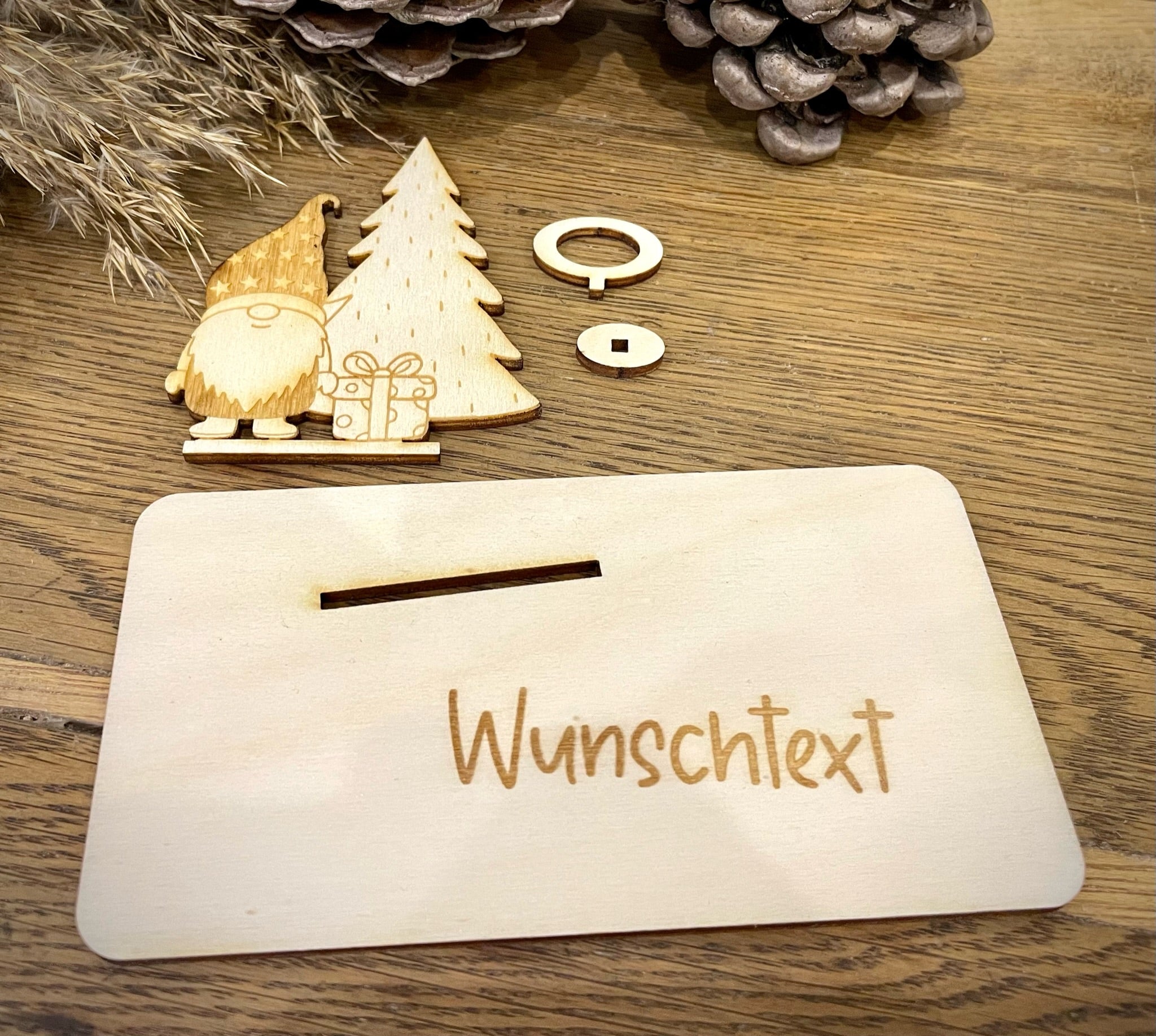 Geldscheinhalter Weihnachtswichtel