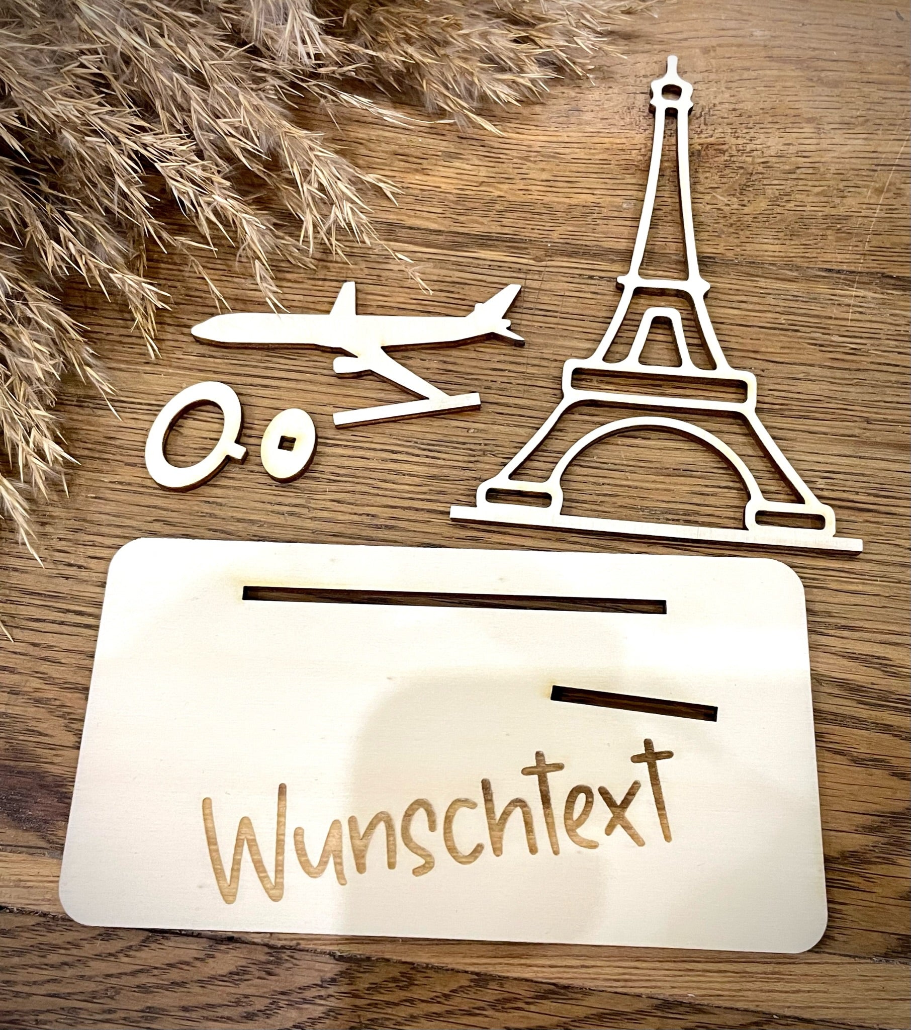 Geldscheinhalter Paris, Eiffelturm mit Flieger