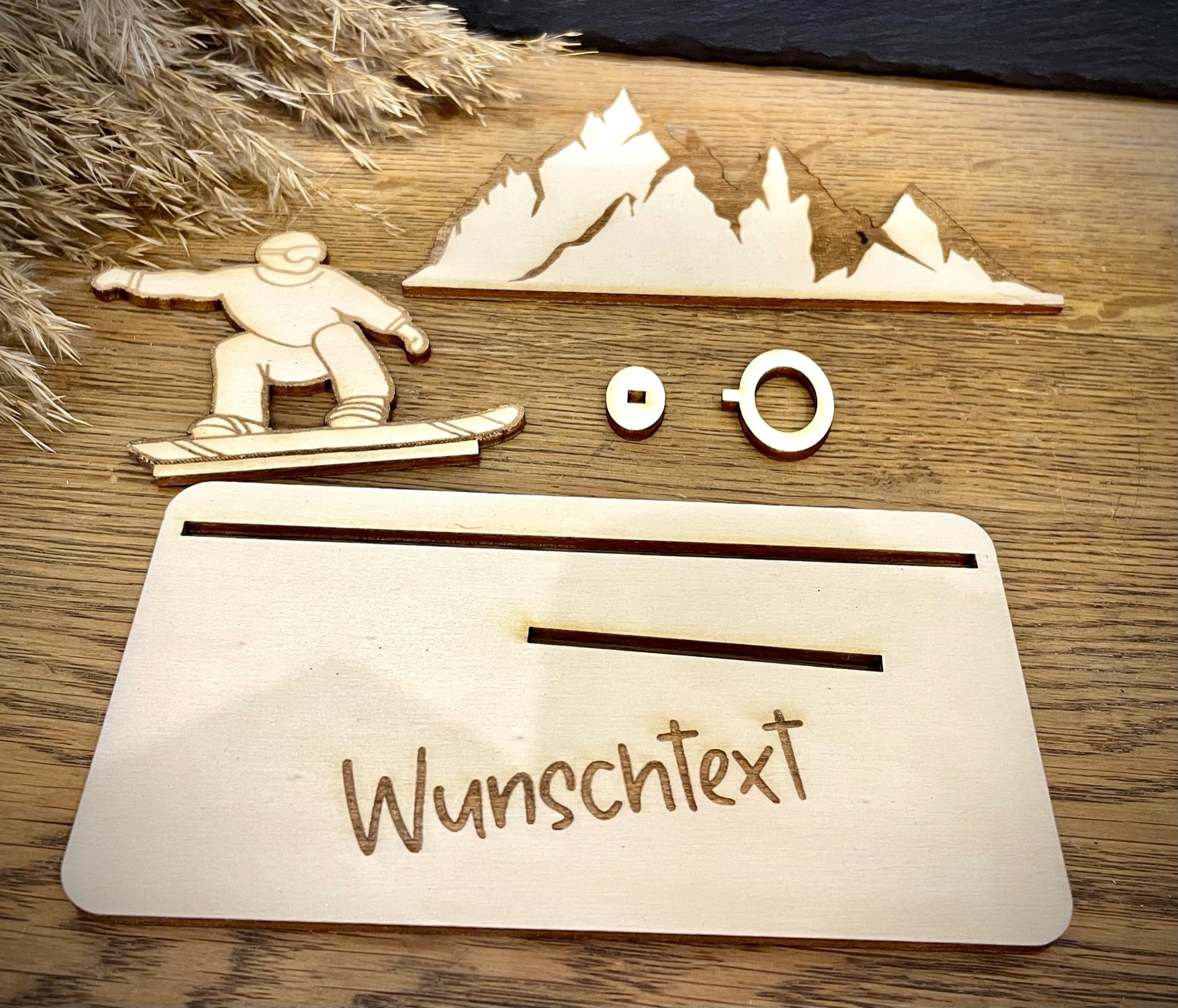 Geldscheinhalter Snowboader