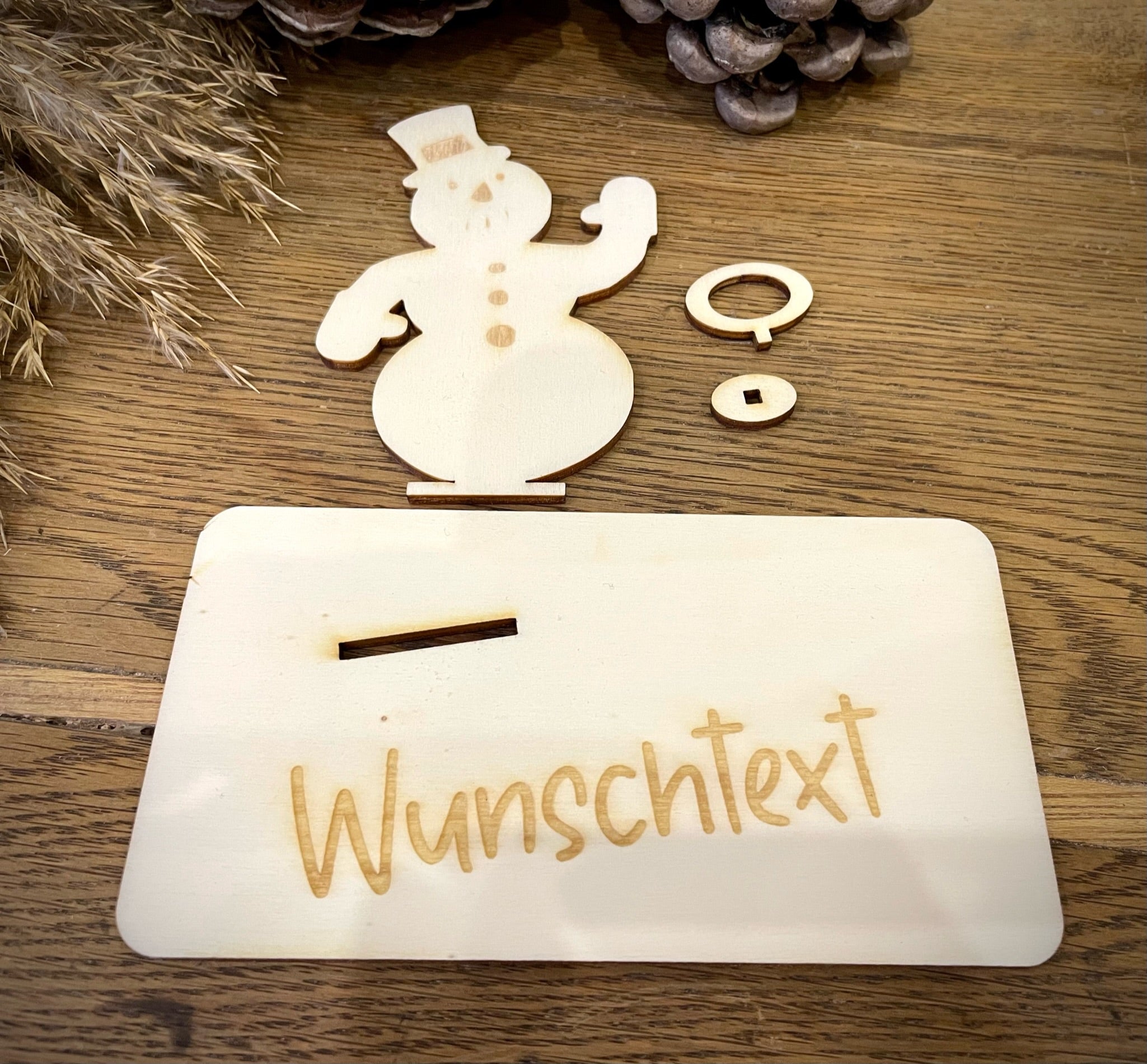 Geldscheinhalter Schneemann