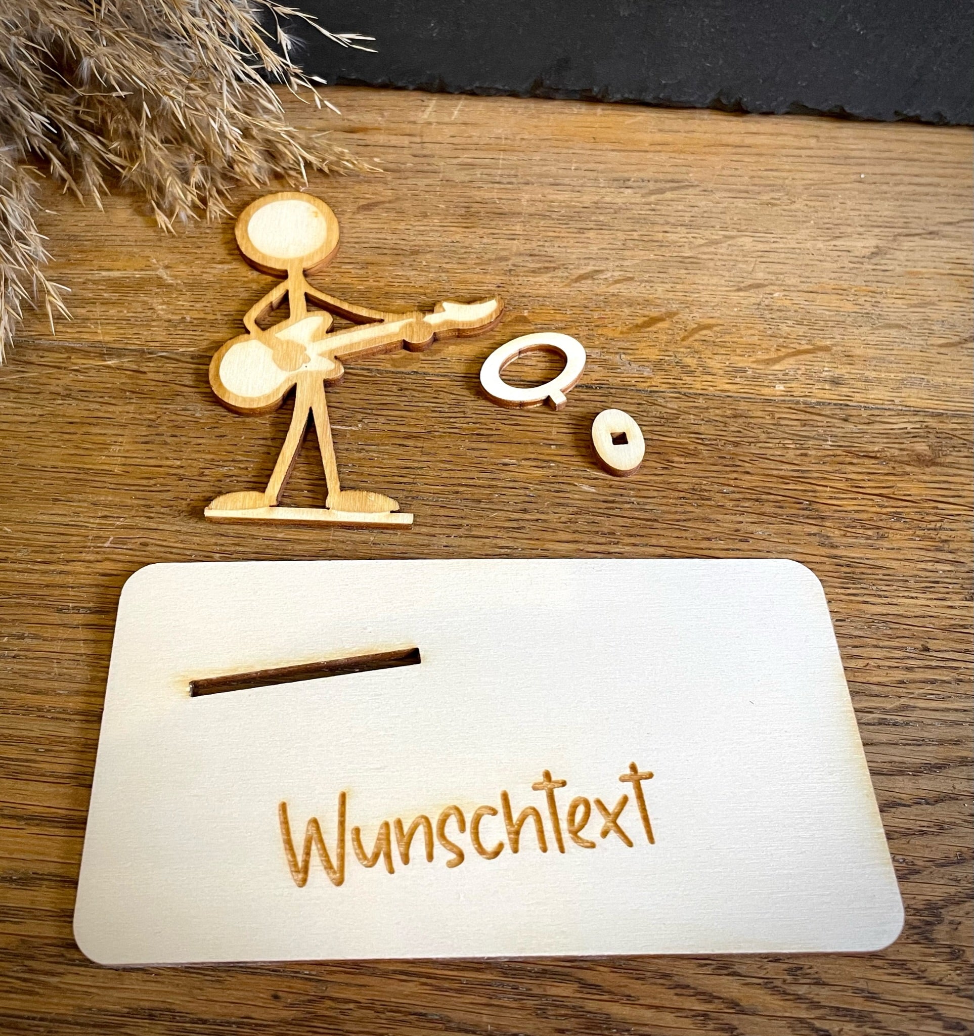 Geldscheinhalter Gitarre - Strichmännchen