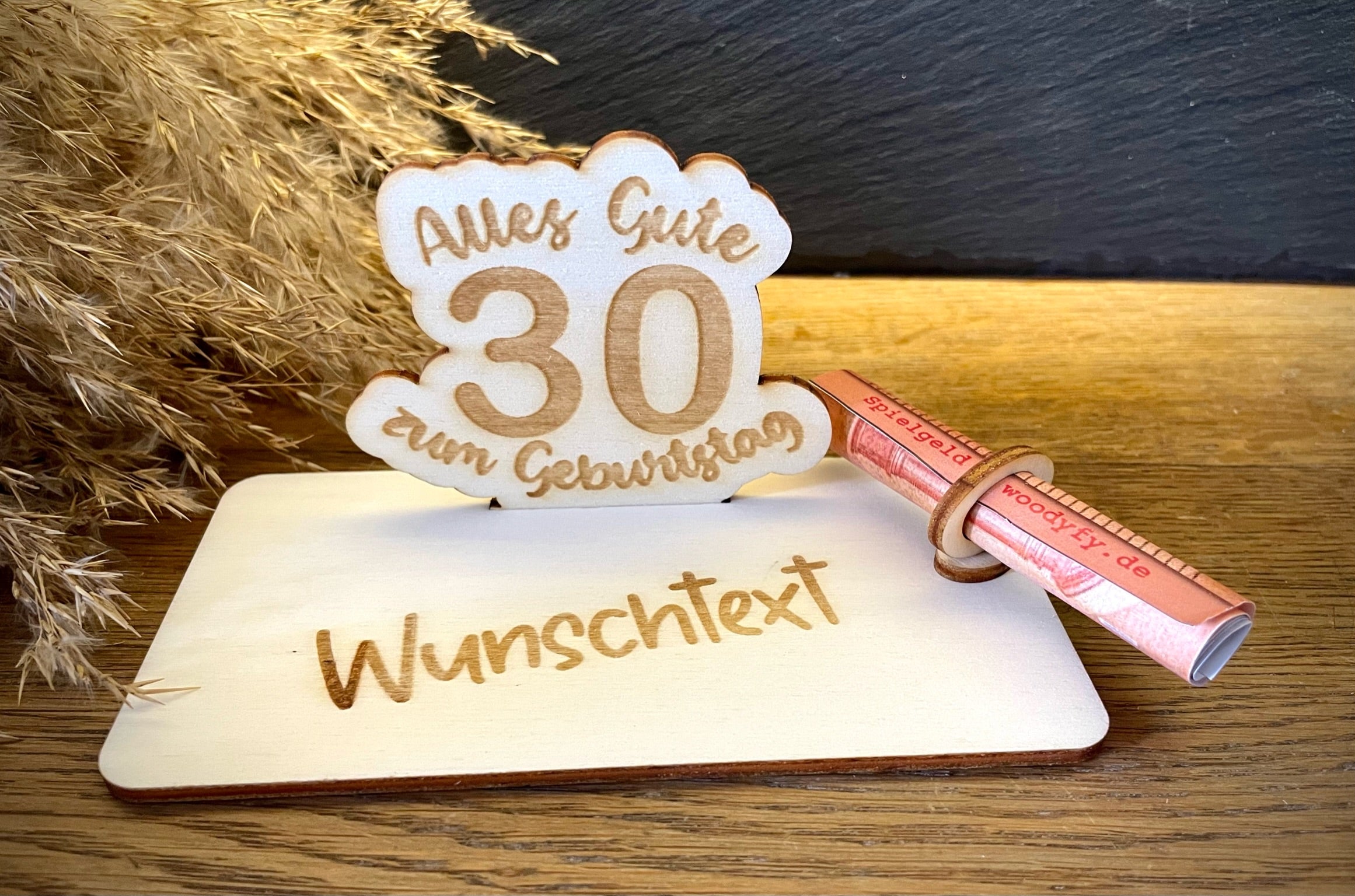 Geldscheinhalter Geburtstag, Zahl