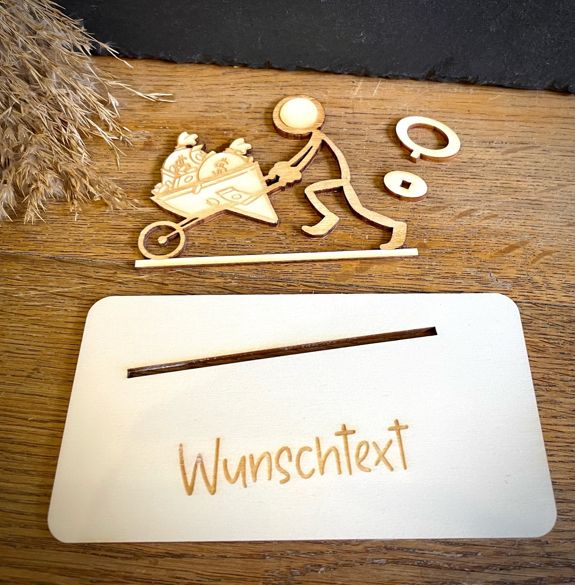 Geldscheinhalter Geldsack, Geld - Strichmännchen