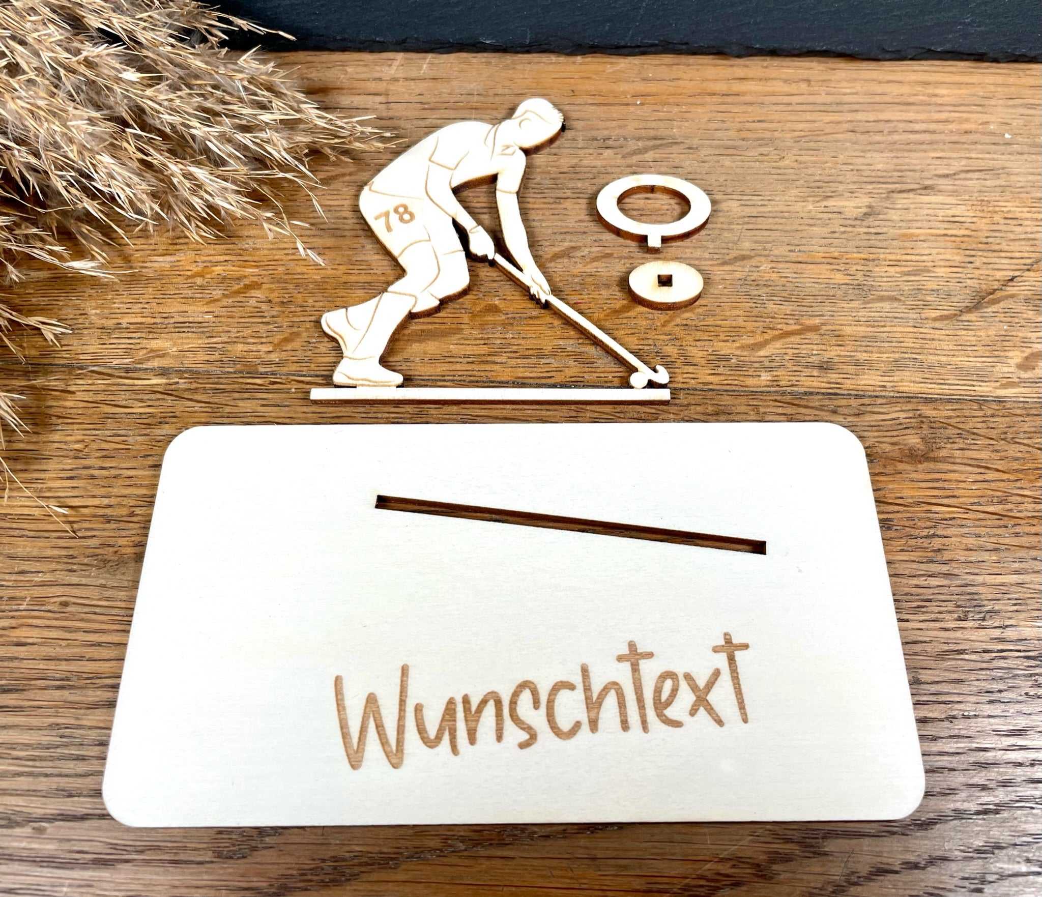 Geldscheinhalter Feldhockeyspieler