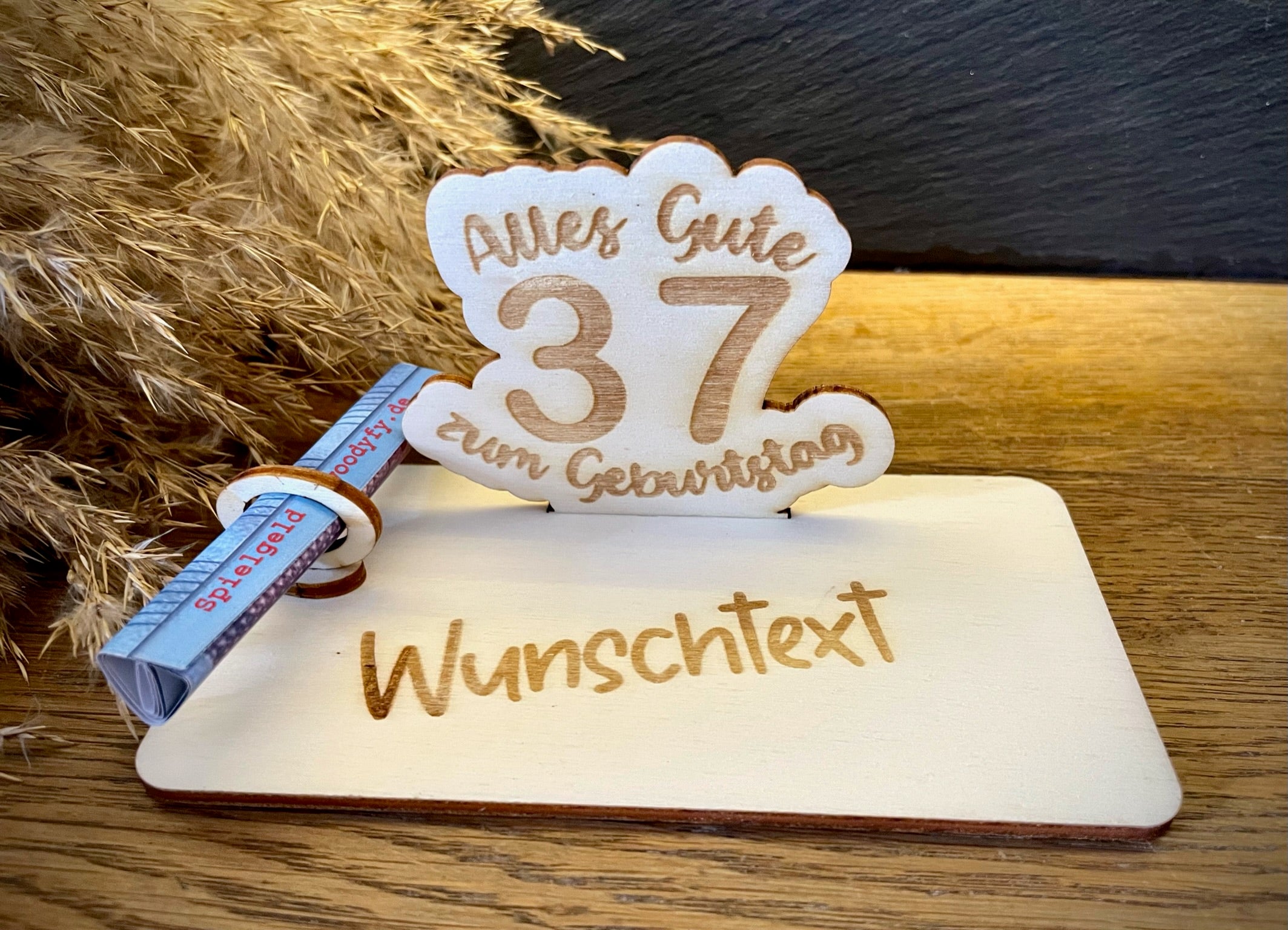 Geldscheinhalter Geburtstag, Zahl