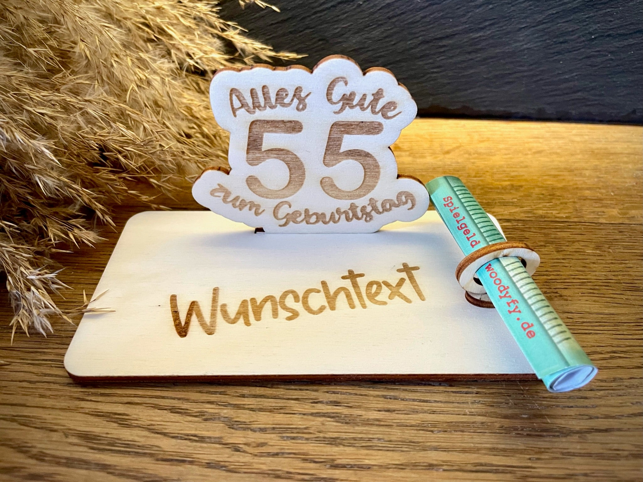 Geldscheinhalter Geburtstag, Zahl