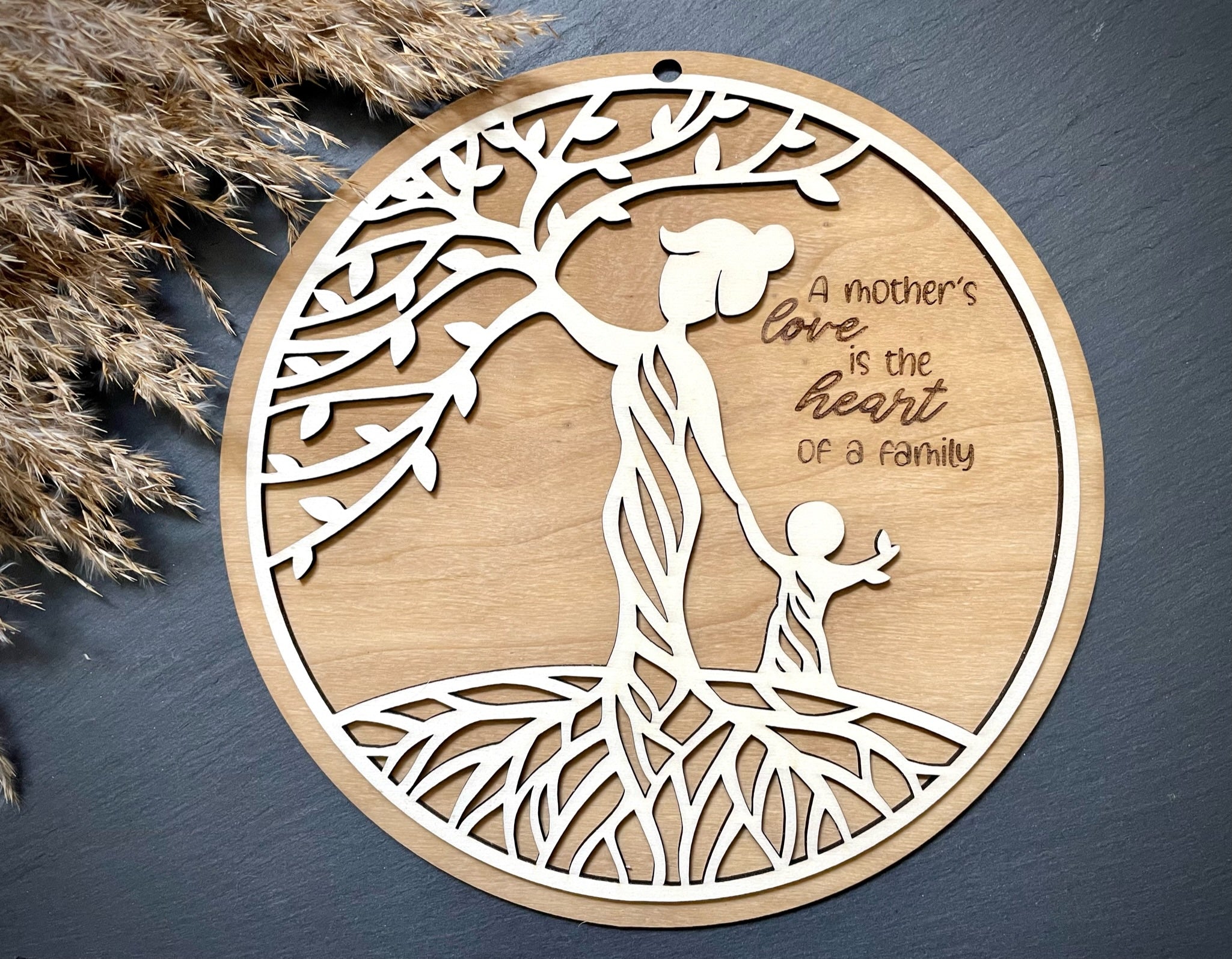 Wanddeko "Mutterbaum - 1 Kind"