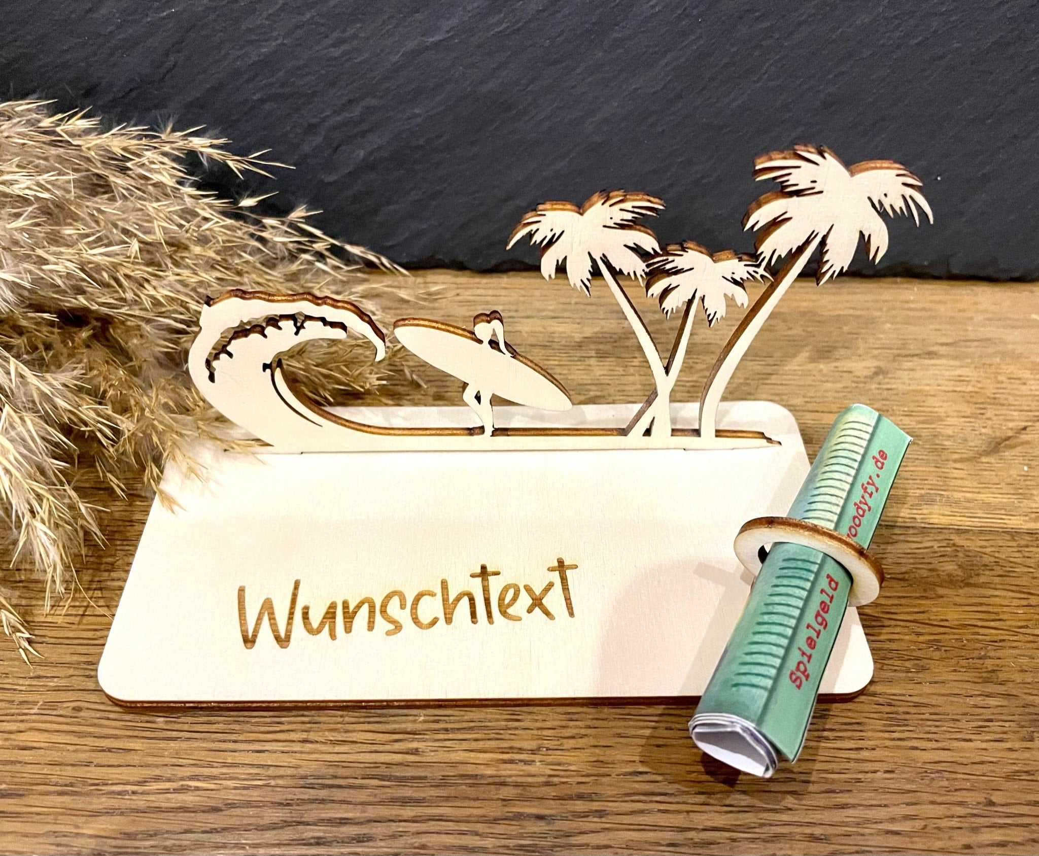 Geldscheinhalter Urlaub, Surfen